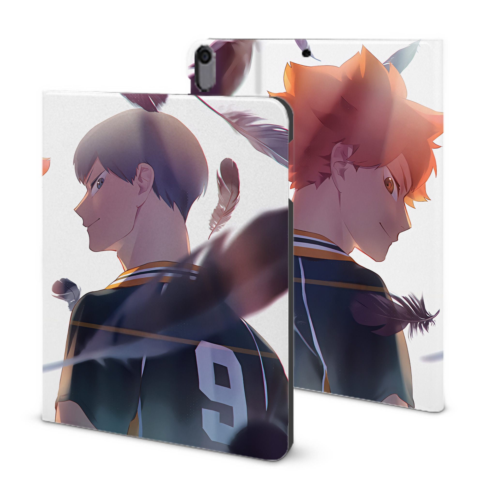 （画像用） ハイキュー!! Haikyu!! IPad ケース ブック型 PUレザー TPU 耐衝撃 軽量 薄型 ペン収納なし 全面保護 IPad 各モデル対応